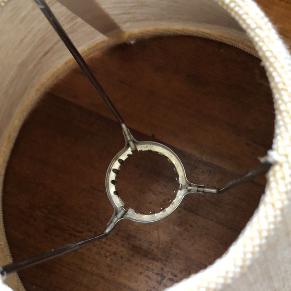 Threshold  wicker accent lamp. Wooden base and trim. Good condition.Plug in - Picture 7 of 7